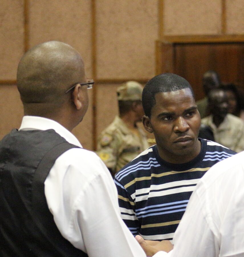 The carrot on a stick appeared to have been the offer to Mathew Kakururume, seen here with lawyer Brownell Uirab got enticed. Bring cattle and you will make money